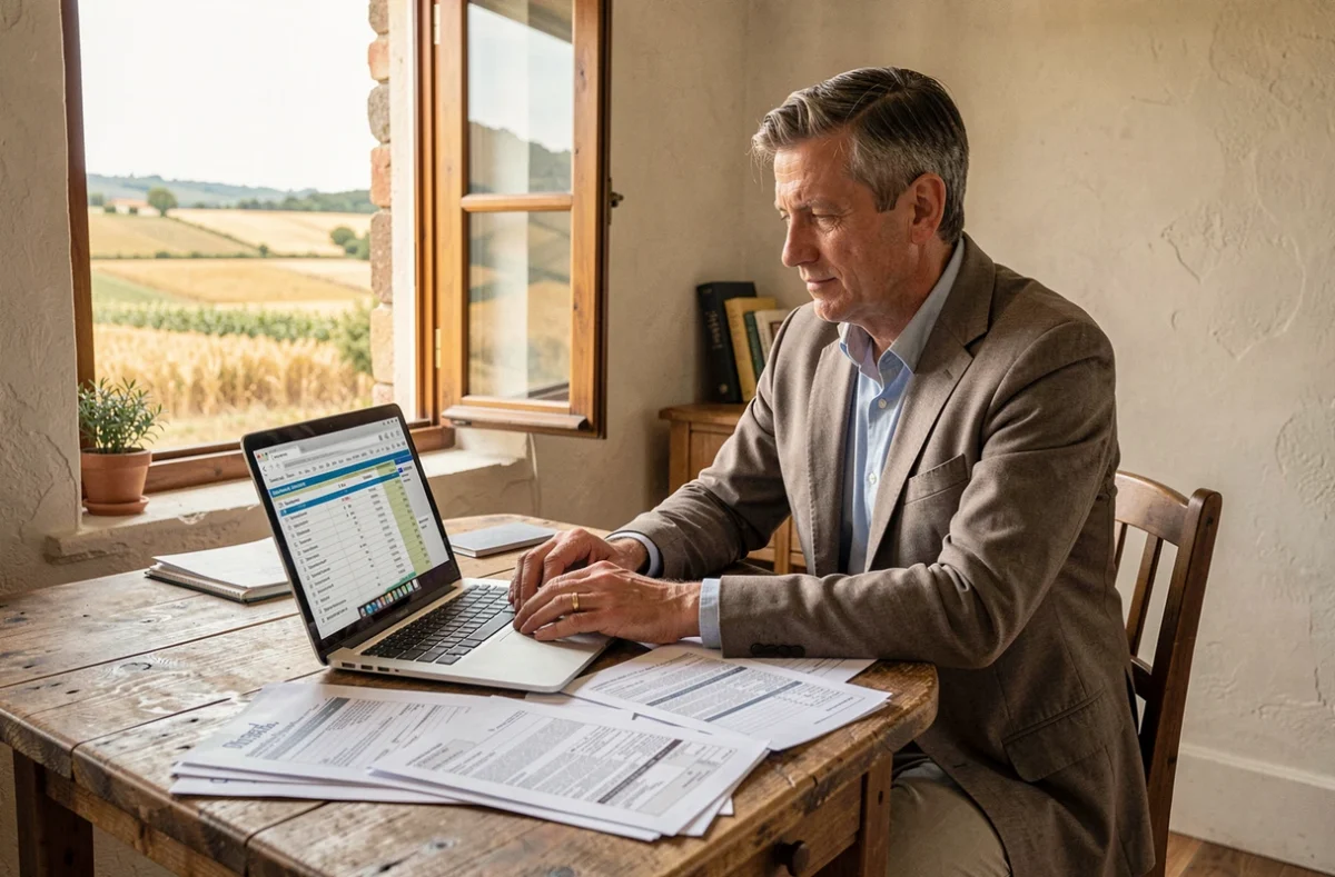 Conseiller de CERFRANCE Bouches-du-Rhône accompagnant des agriculteurs dans la gestion comptable rurale