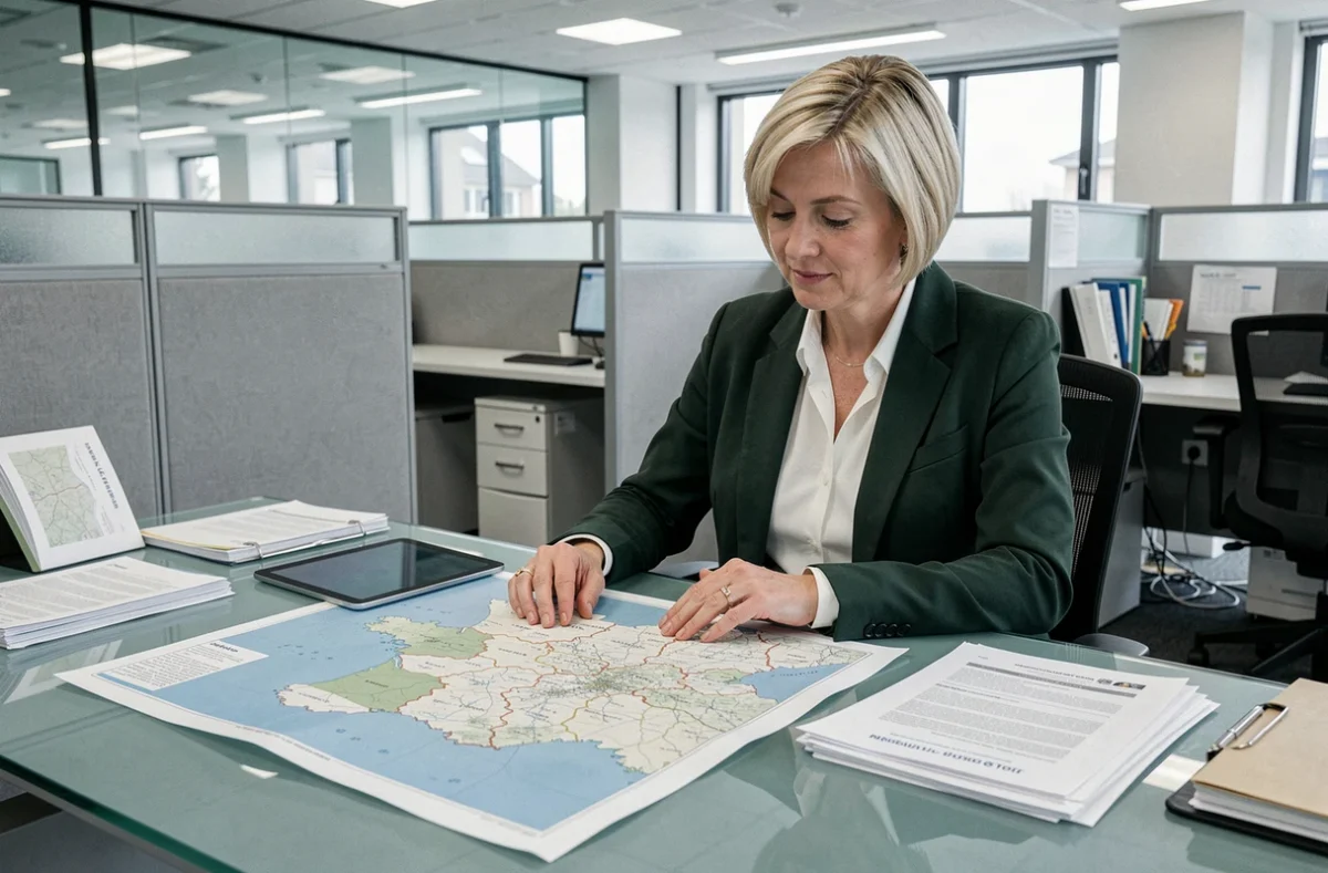 Conseillère Immofinances travaillant sur des dossiers de crédit immobilier couvrant plusieurs régions dont la Bretagne